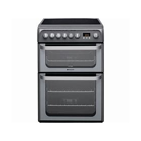 Hotpoint HUE61GS Graphite 60cm Freestanding Double Oven