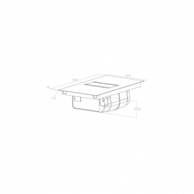 Elica NikolaTesla Alpha 80cm Extractor Induction Hob - 1
