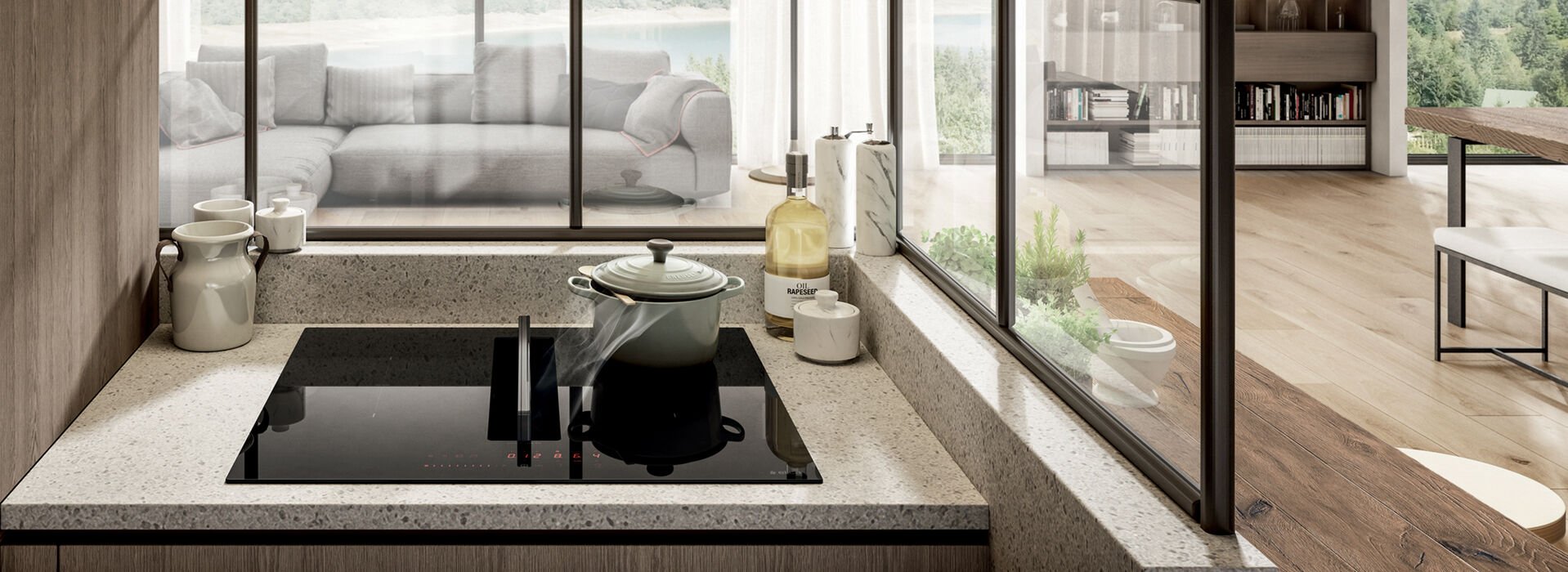 Elica NikolaTesla FIT 60cm Induction Extractor Hob thumbnail image